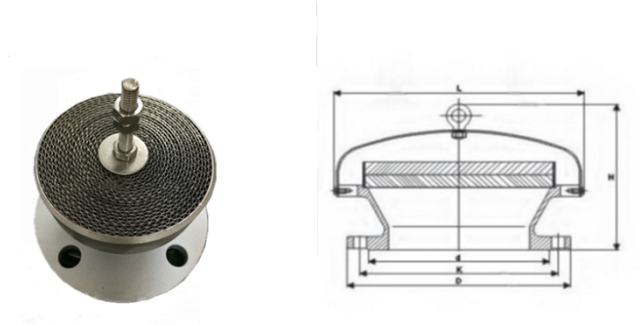 阻火透氣帽結(jié)構(gòu)圖